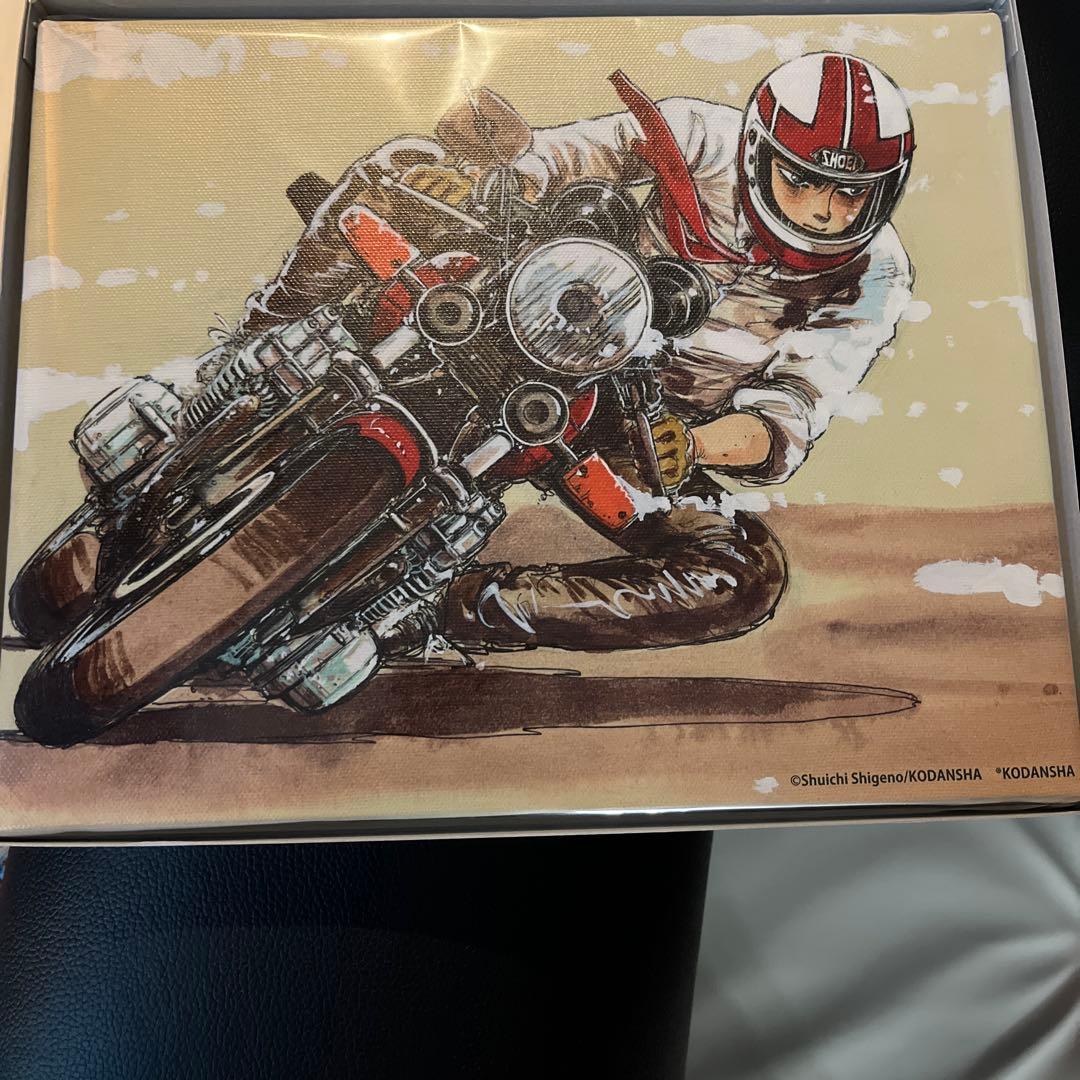 しげの秀一　原画展　バリバリ伝説　キャンバスボード しげの秀一原画展 入場者特典 イラストカード バリバリ伝説 - メルカリ