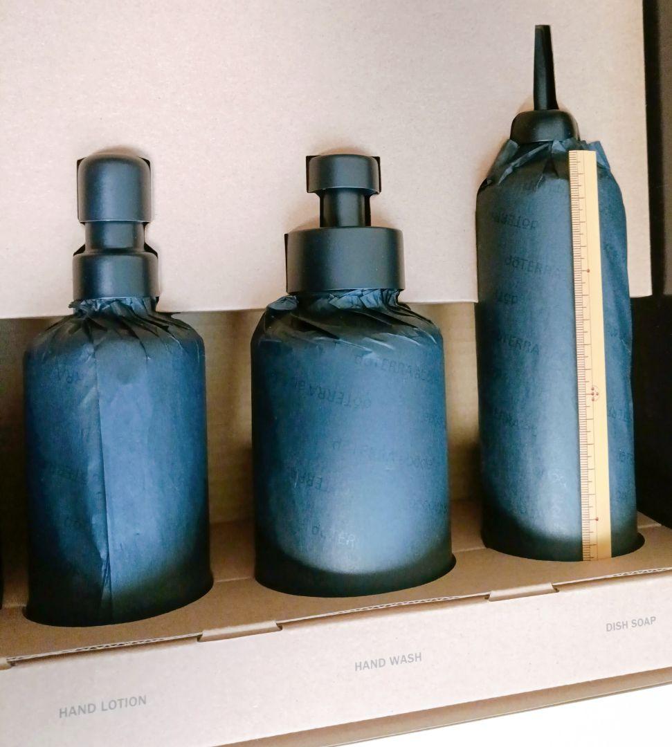 新品・未使用】ドテラ ガラス製ディスペンサーセット4個 アボード用