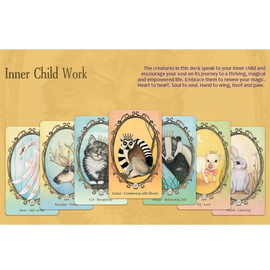 正規品オラクルカード】内なる子供に語り掛ける愛らしい動物の仲間たち