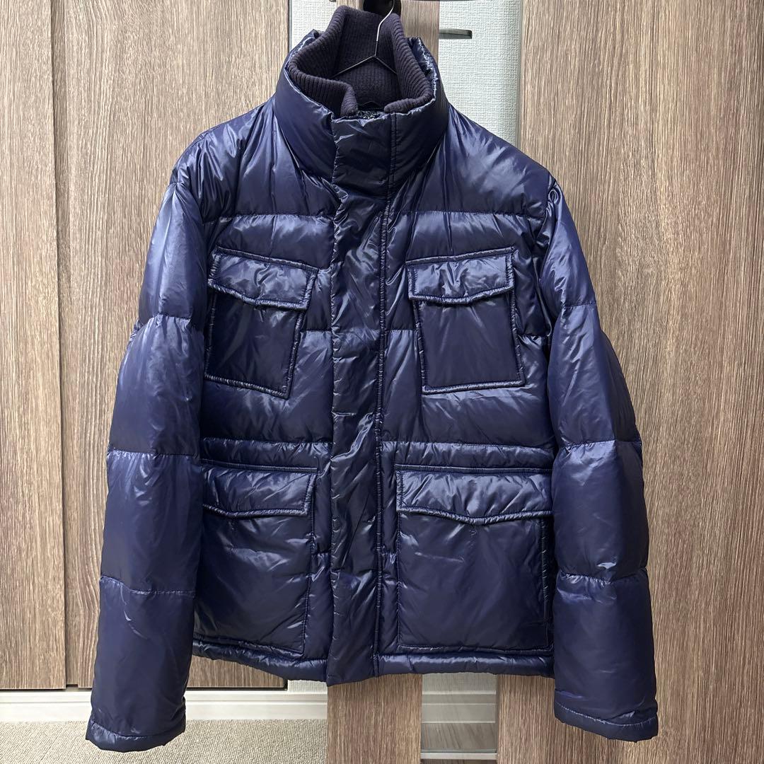 ポールスミス ダウンジャケット ネイビー 紫 パープルM アウター