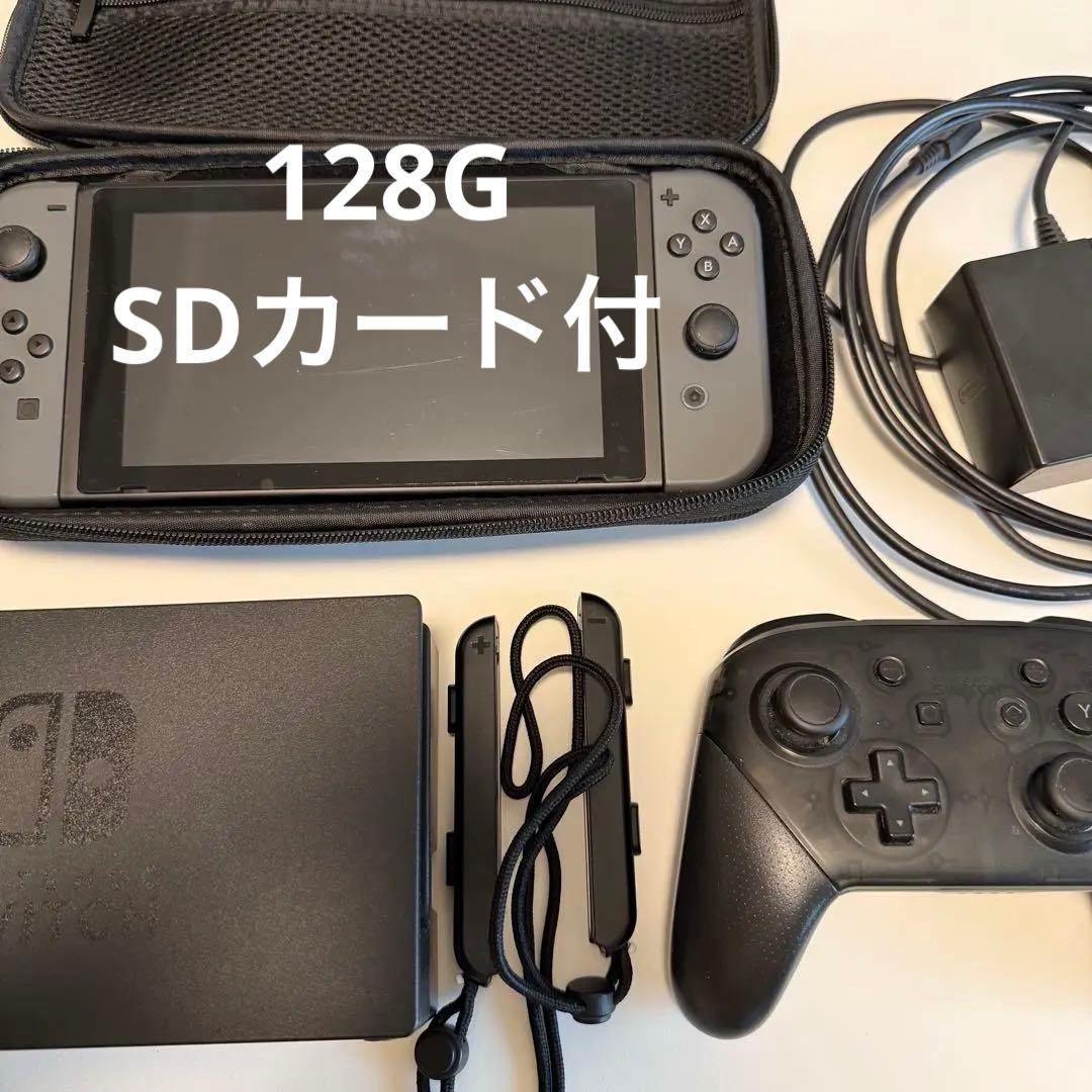 Nintendo Switch グレー 本体 Joy-Con ドック SD - メルカリ