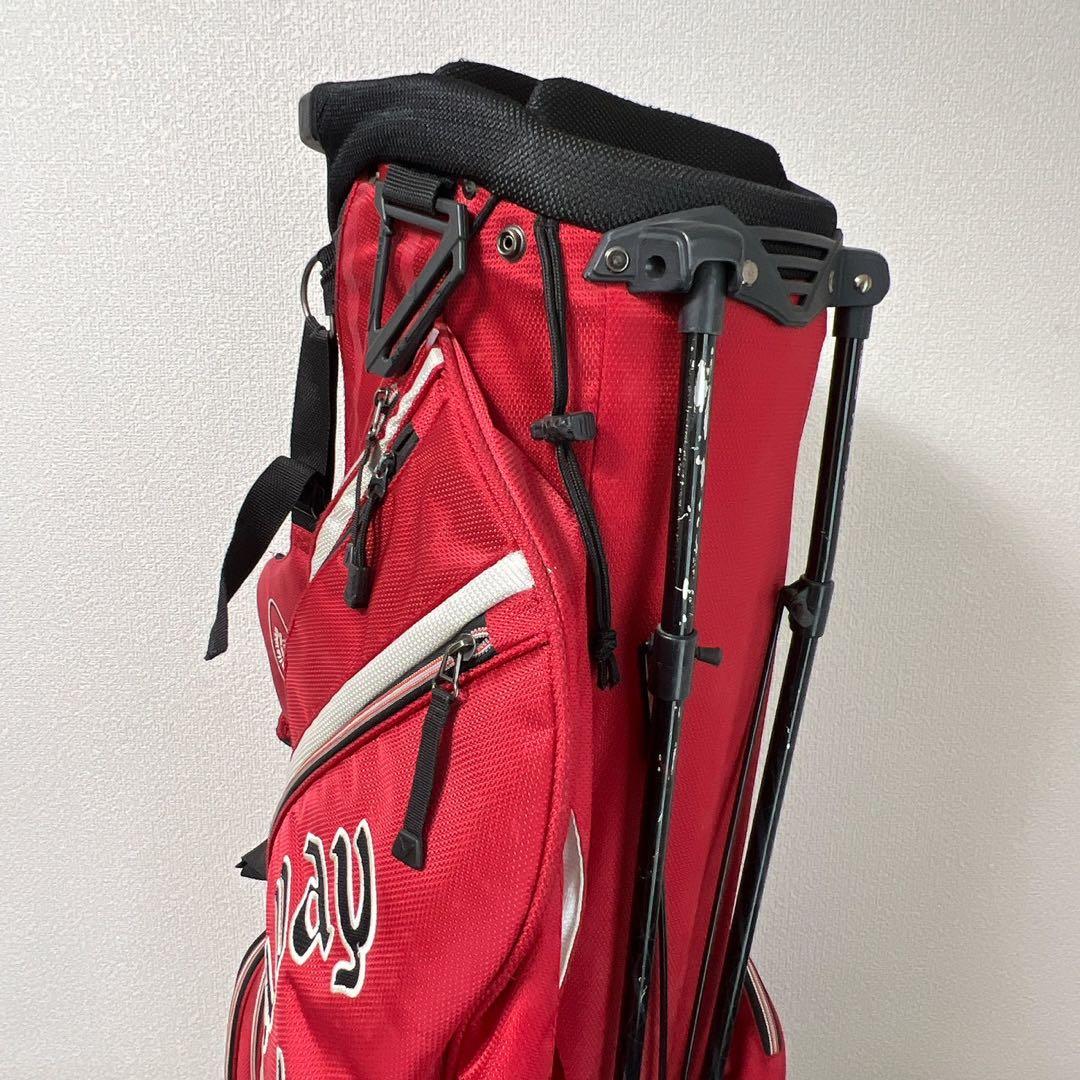 キャロウェイ スタンド式キャディバッグ レッド Callaway ゴルフバッグ