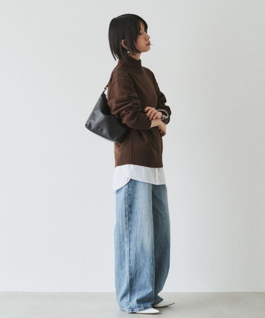 超美品ラシット今期360g・本革ソフトレザーシンプル2wayショルダー