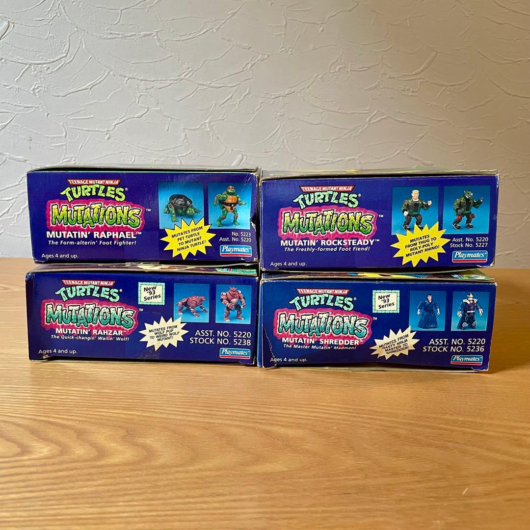 タートルズフィギュア8体セット】プレイメイツ社製 1993年 外箱4つあり