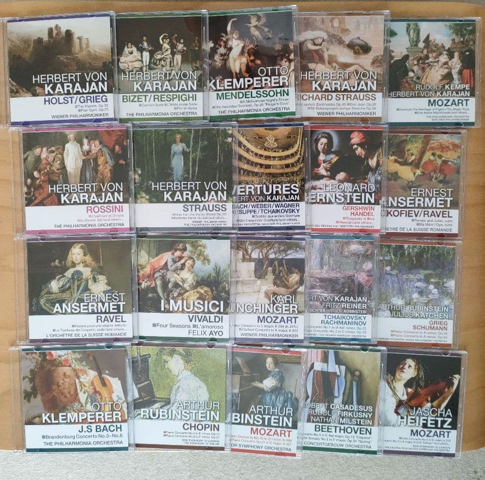 世紀の巨匠たち クラシック名演集 カラヤン、クレンペラー 他 50枚組