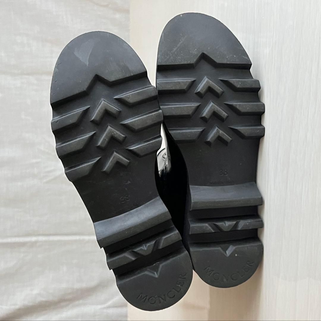 【希少】モンクレール レインブーツ 長靴 38 24.5cm 保存袋 箱付き