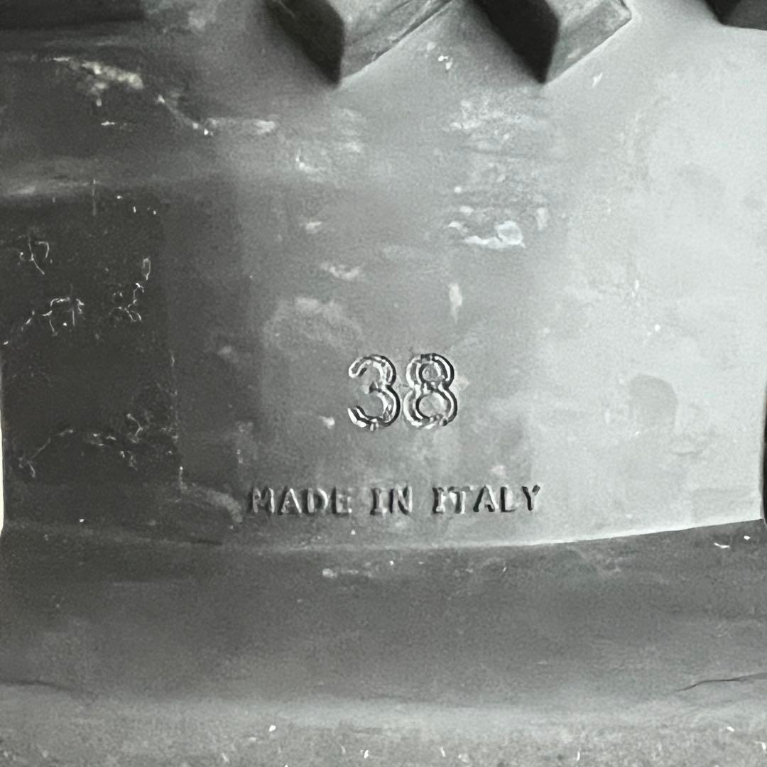 【希少】モンクレール レインブーツ 長靴 38 24.5cm 保存袋 箱付き