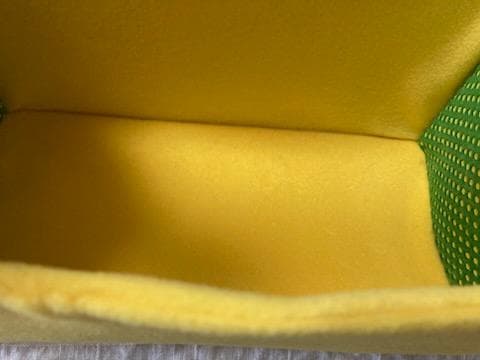 希少】2003 サンリオ ハローキティ ハンドル付き 収納箱 黄色×緑