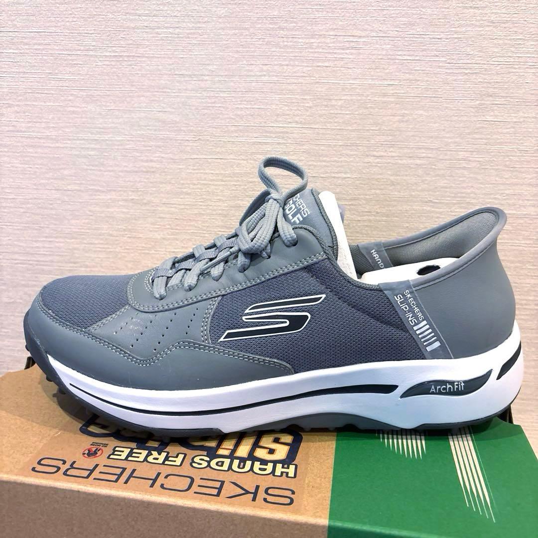 スケッチャーズ スリップインズ　ゴーゴルフ アーチフィット グレー　27.5cm