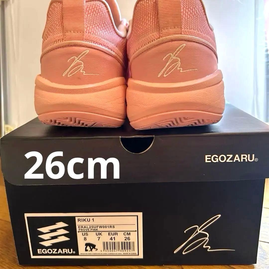 ☆値下げ中☆EGOZARU RIKU1 瀬川琉久 バスケットシューズ26cm EGOZARUから瀬川琉久シグネチャーモデル「RIKU 1」の新色が1⽉21⽇(木