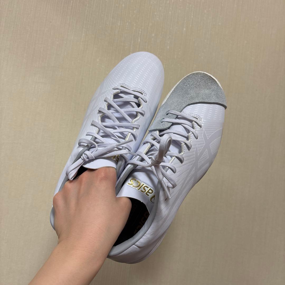 Mr.シャンキー ASICS ホワイト スパイクシューズ 26.5cm