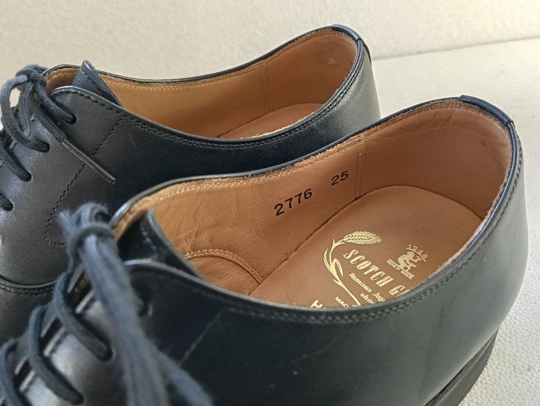 SCOTCH GRAIN 2776 シャインオアレインⅣ 25.0cm 黒