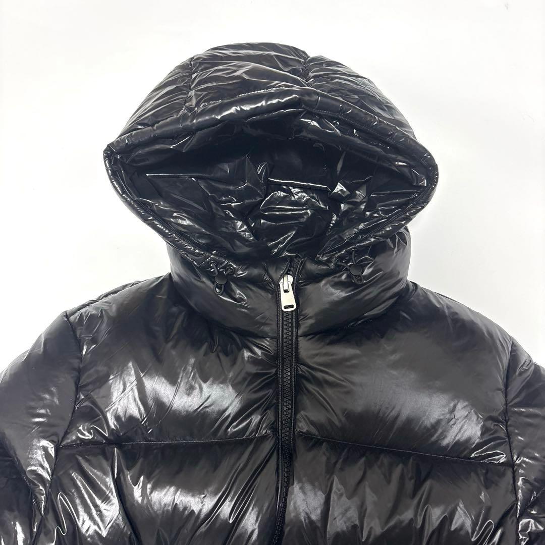 ✨美品✨ザラ 光沢 ダウンジャケット【40】M ブラック Y2K肉厚 - メルカリ