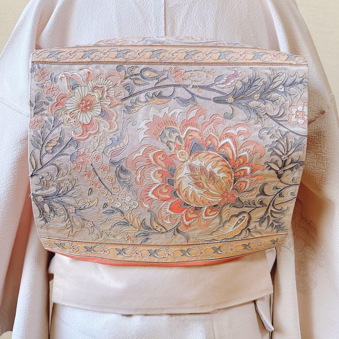 美品 訪問着 フルセット 裄65 スワトウ 卒業式 入学式 結婚式 M L 袋帯