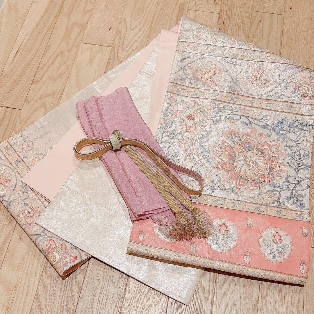 美品 訪問着 フルセット 裄65 スワトウ 卒業式 入学式 結婚式 M L 袋帯