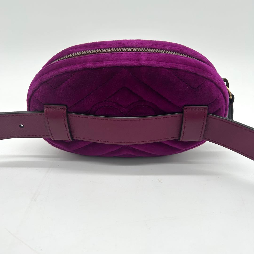 極美品】グッチ マーモント ベロア ボディバッグ ウエストポーチ