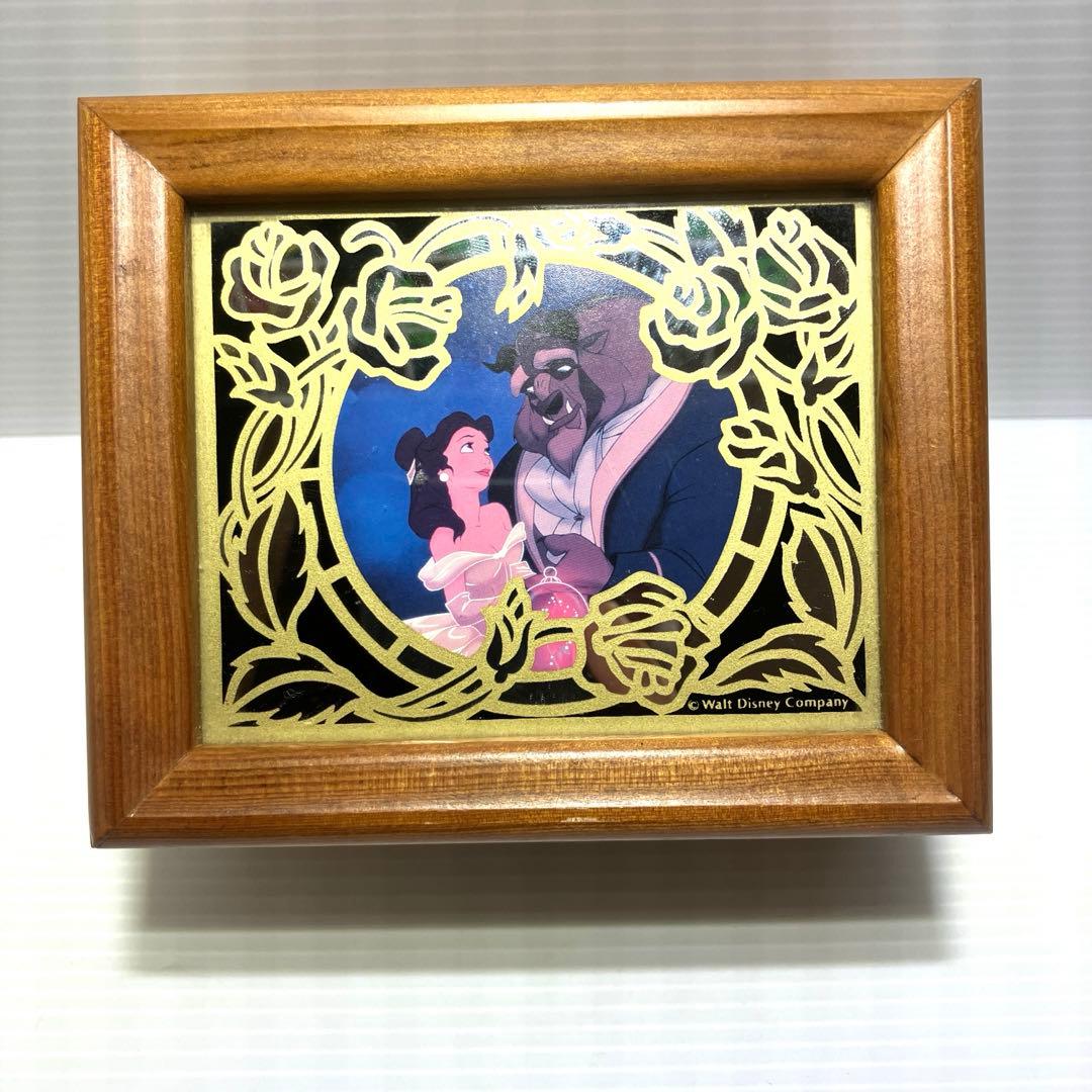 美女と野獣 レトロ オルゴール 小物入れ ディズニー ディズニーランド