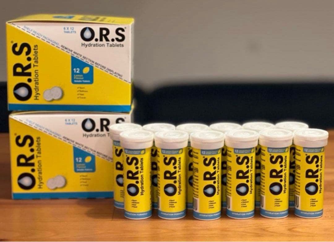 ORS 経口補水塩タブレット 12錠入 レモン12オレンジ12 24本セット