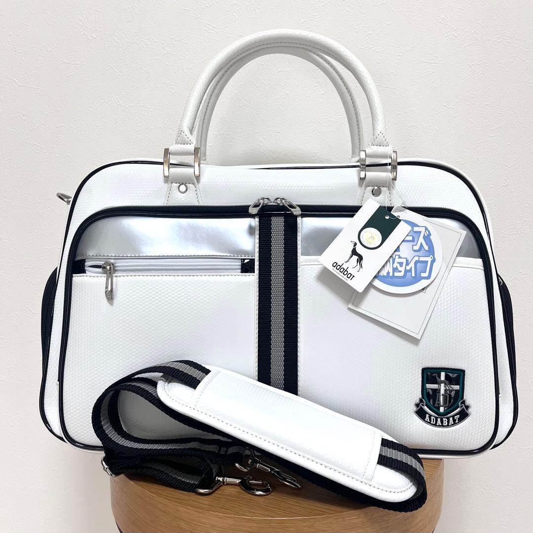 【未使用タグ付き】アダバット｜adabat ボストンバッグ ホワイト　ゴルフ 楽天市場】【PREMIUM SALE】【春のゴルフ応援企画】アダバット（adabat