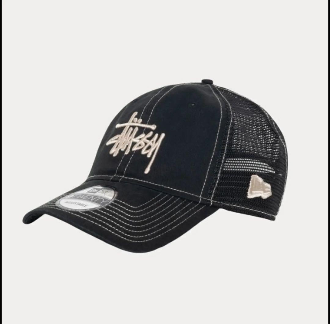 stussy newera メッシュキャップ Stussy x New Era Washed Basic Trucker Mesh Cap」 ステューシーと