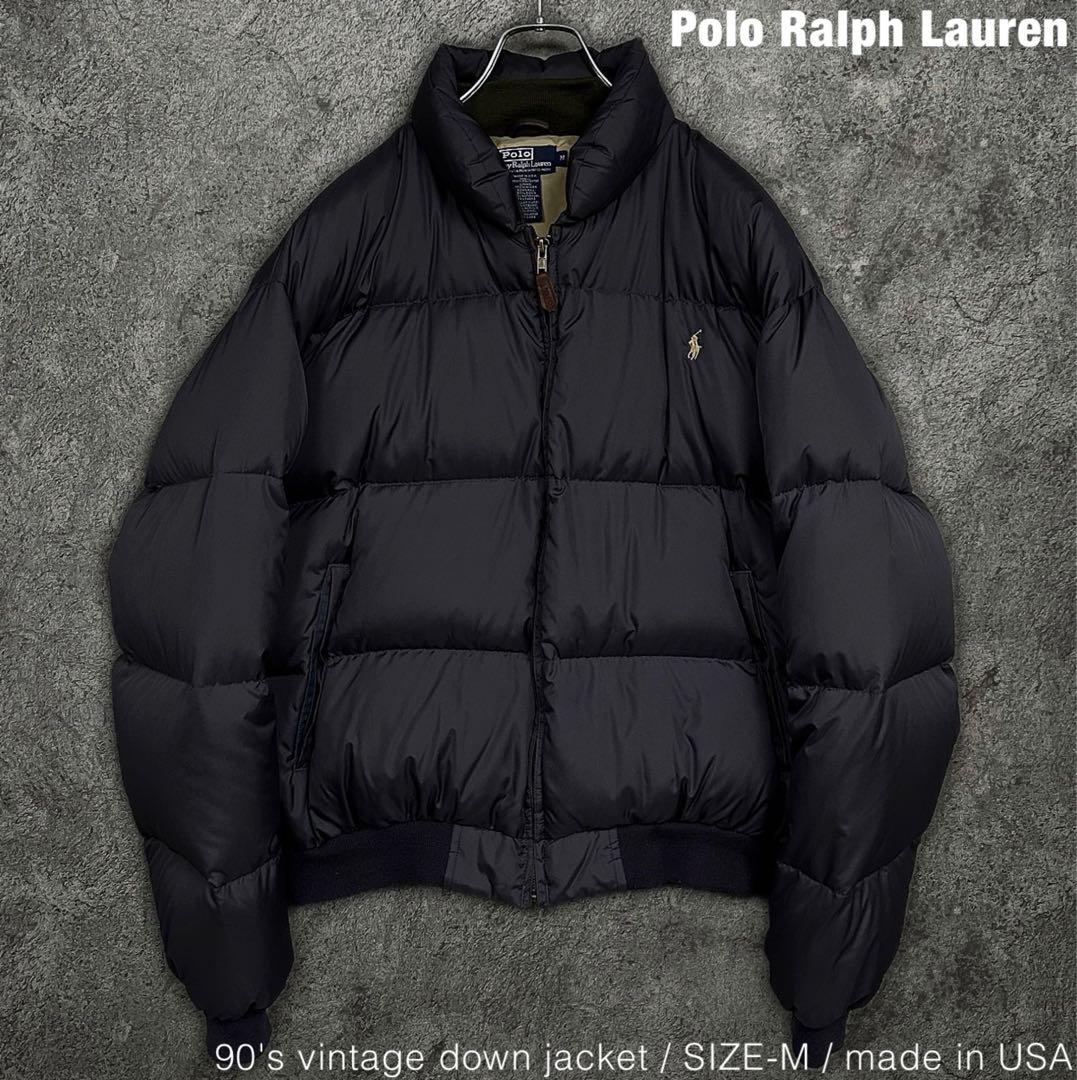 ポロ ラルフローレン USA製 90s ビンテージ ダウンジャケット Polo