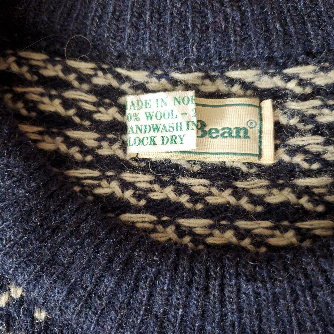 L.L.BEAN バーズアイニット XL ノルウェー