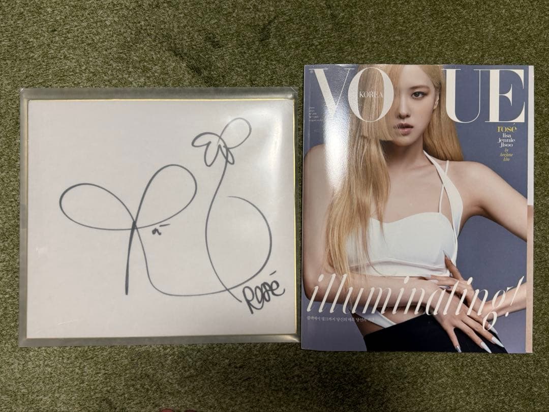 【値下げ】BLACKPINK Rose ロゼ 直筆サイン色紙 Vogue ロゼ Yahoo!オークション - ロゼ (BLACKPINK) 直筆サイン入り・韓国アルバム