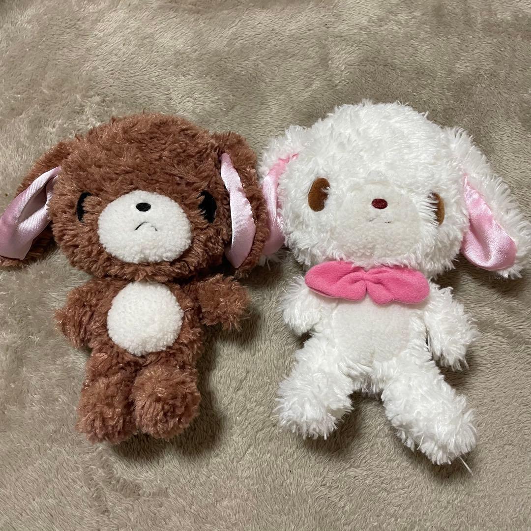 シュガーバニーズ ぬいぐるみ 2体セット しろうさ くろうさ - メルカリ
