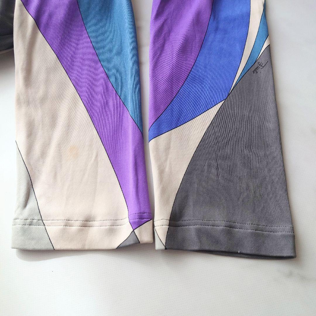 a エミリオプッチ ワンピース 総柄 幾何学柄 七分袖 レーヨン