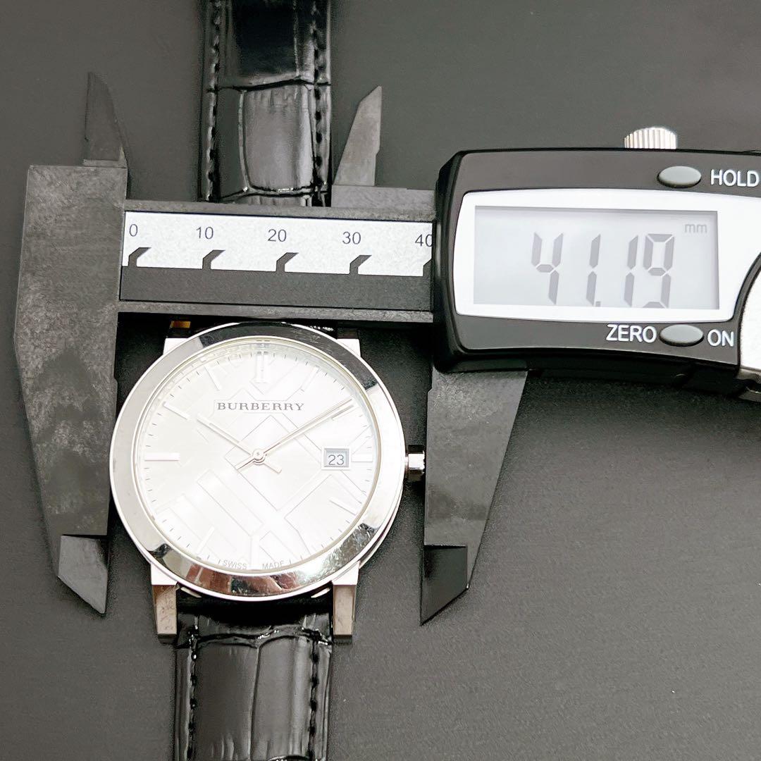 保証書付】バーバリー クォーツ メンズ腕時計 ノバチェック ドレス