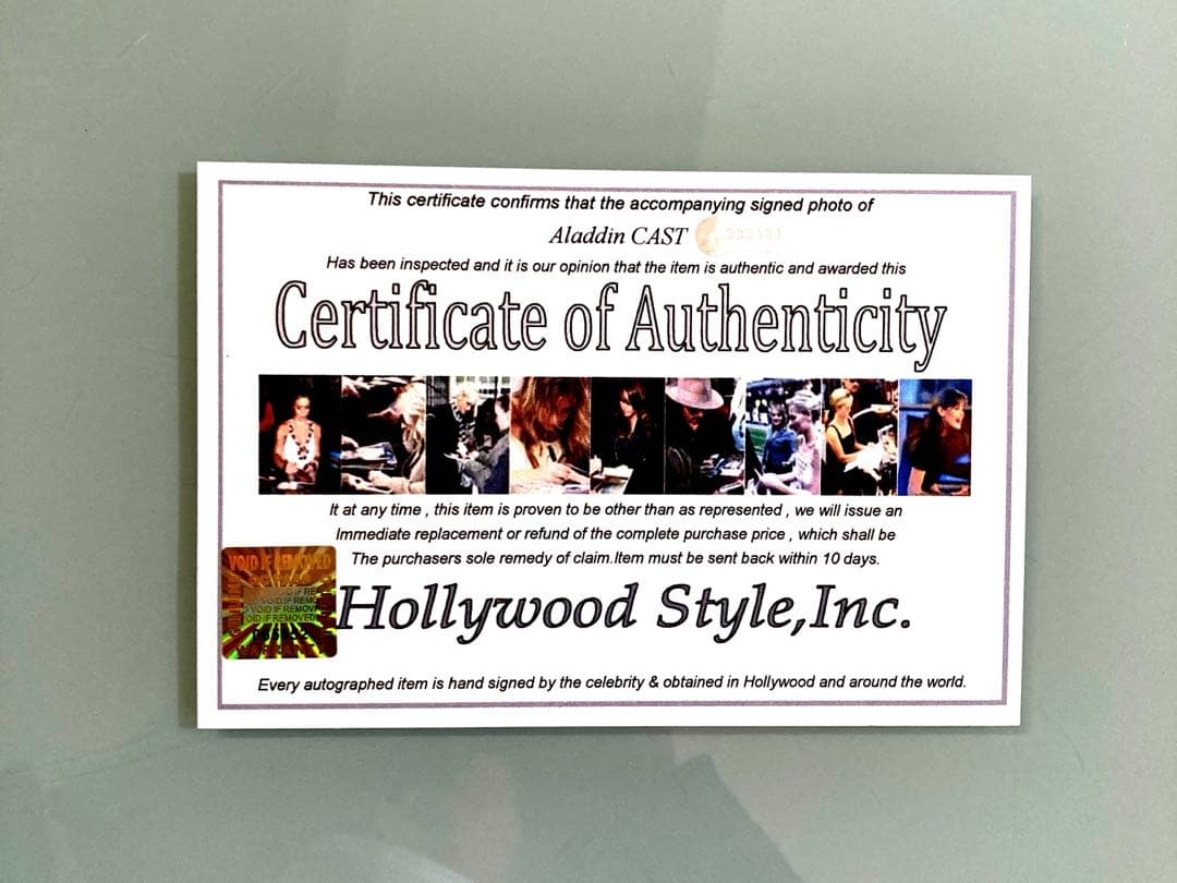 ウィル・スミスとナオミスコットとメナマスード直筆サイン入り超 大型