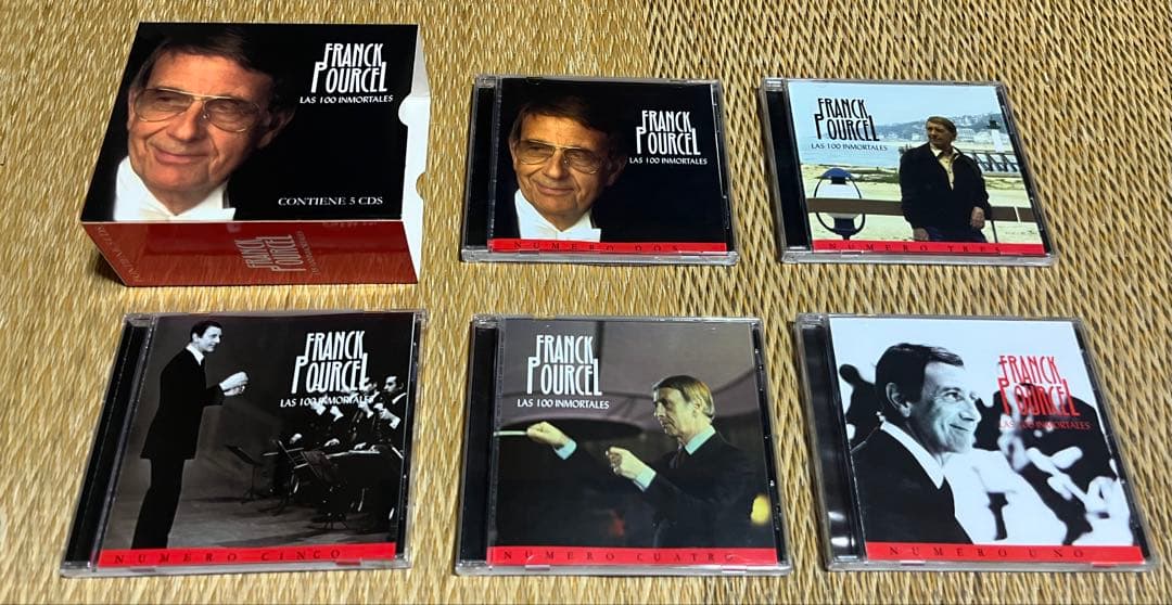 Franck Pourcel Las 100 INMORTALES 貴重品5CD FRANCE 100 Francs 1985 Silver 0.950 Proof Centennial Emile Zola's