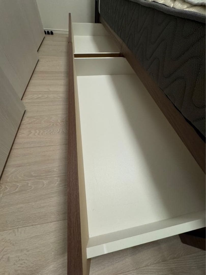 ニトリ ダブルベッドフレーム (キエンザ MBR) ミドルブラウン - メルカリ