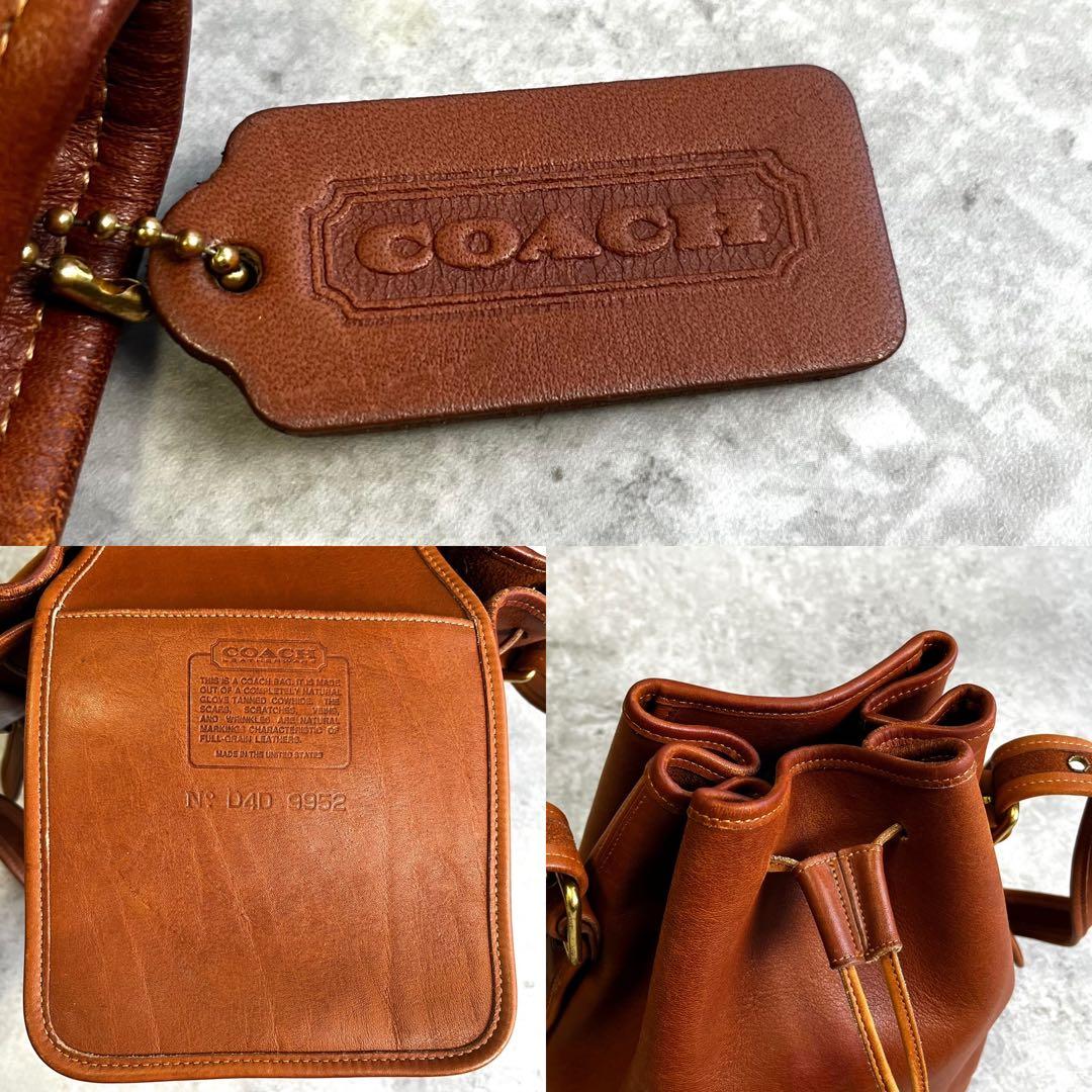 極美品】COACH オールド コーチ 巾着 ショルダーバッグ 9952 - メルカリ