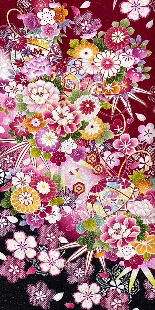 振り袖 フルセット 長襦袢 金彩加工 刺繍入り 銀通し 成人式 ブランド