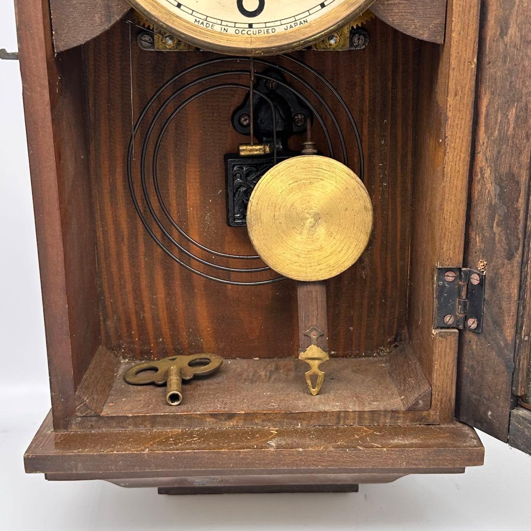 Meiji 明治時計社 昭和レトロな雰囲気溢れる掛け時計 和製アンティーク