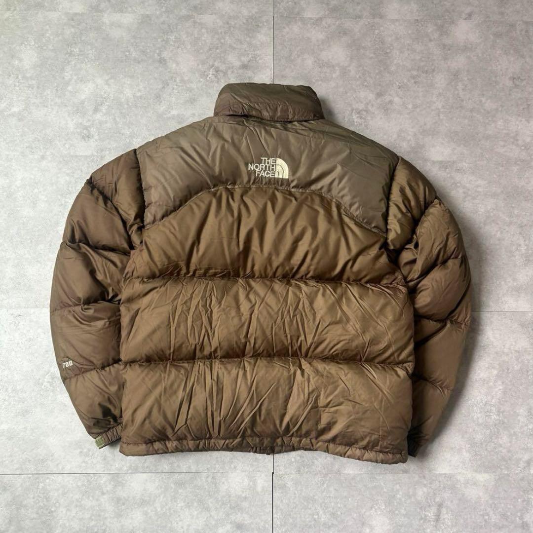 希少！】美品！90s レトロヌプシ センターロゴ ブラウン S ノース