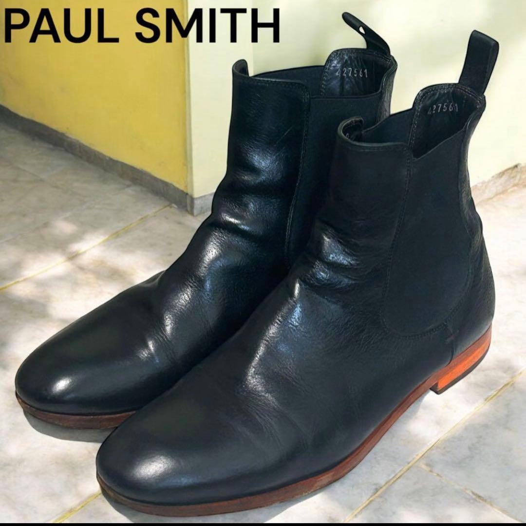 美品 ポールスミス レザーチェルシーブーツ ブラック24.5 ウィメンズ ”Penelope” チェルシーブーツ
