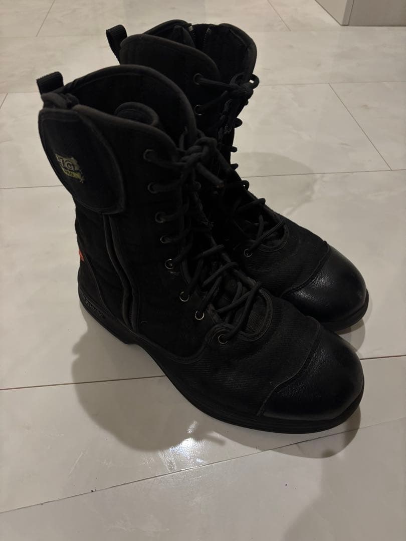 消防 編み上げ HG-PRO 安全靴 27.5 黒 ハイパーVソールHG-PRO2 | 株式会社