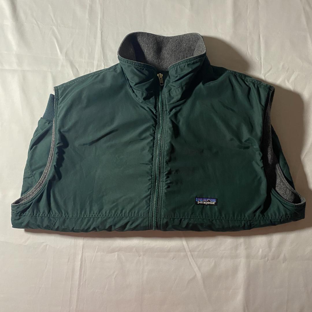 90s USA製 パタゴニア シェルドシンチラ ベスト ハンターグリーン