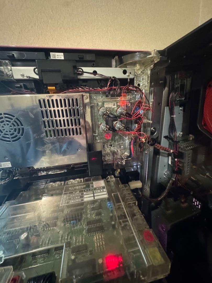 まどマギA パチスロ機 コイン不要機付、(外せば小銭、100円10円で遊べ