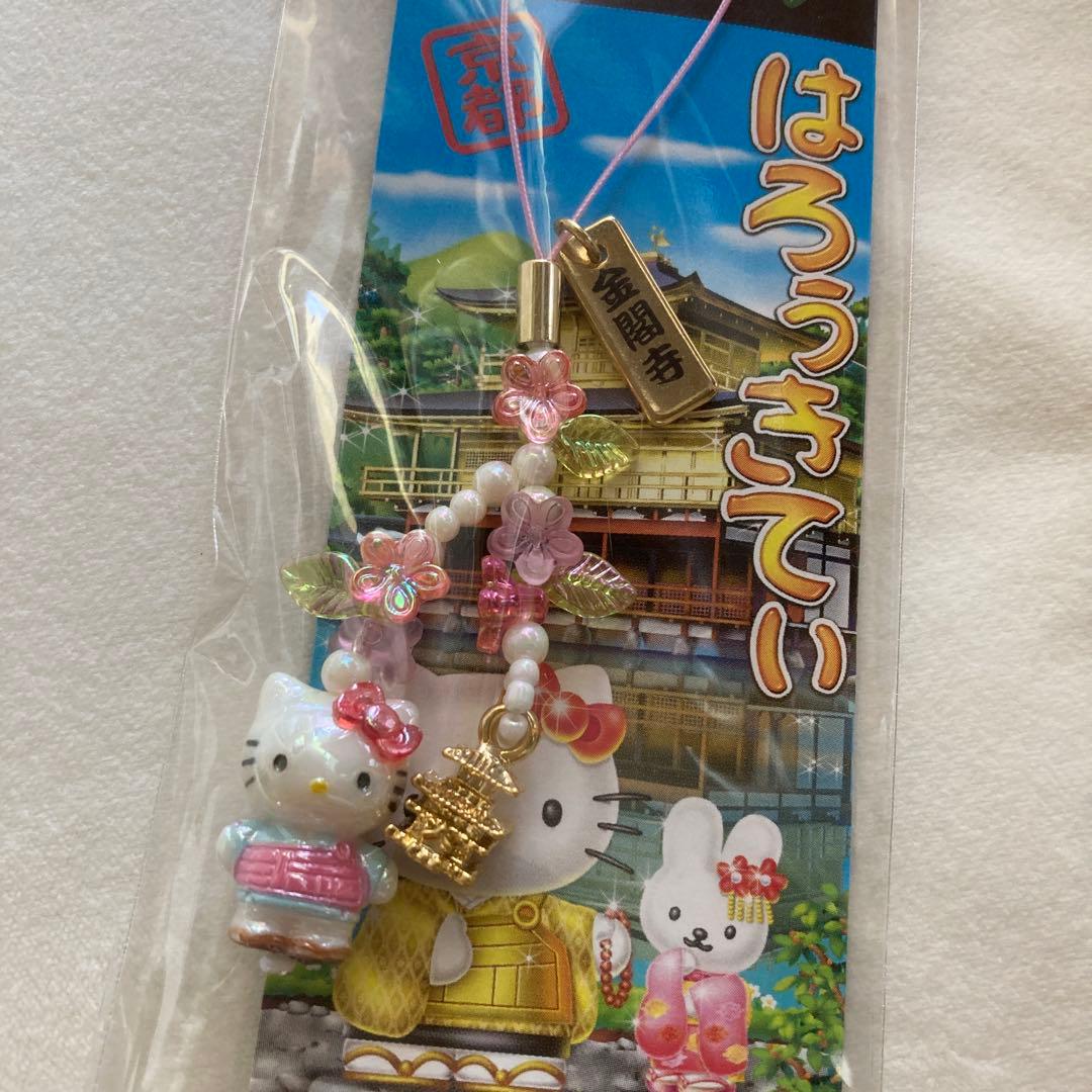 サンリオ ご当地キティ 京都 金閣寺 根付け ストラップ 2007年キティ