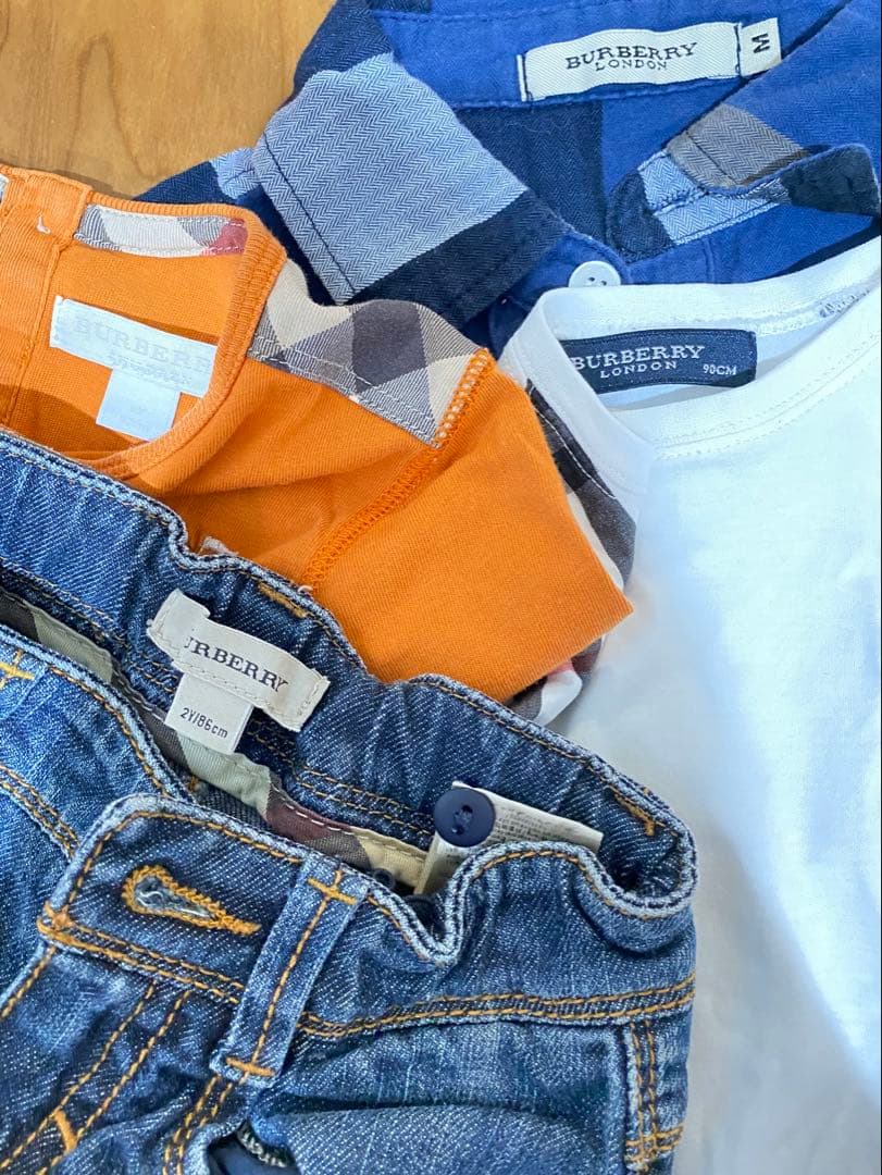 All バーバリーセット売り 10点 トップスボトムス90〜