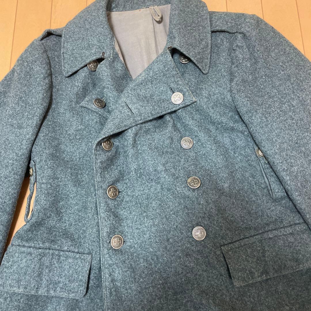 貴重 40s スイス軍コート Swiss ARMYウール グレートコート - メルカリ