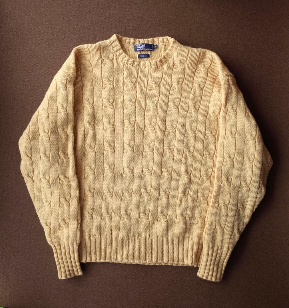 ポロラルフローレン アルパカ70 / ウール30 ケーブル編み ニット セーター POLO RALPH LAUREN（ポロ・ラルフローレン） ニット セーター ケーブル