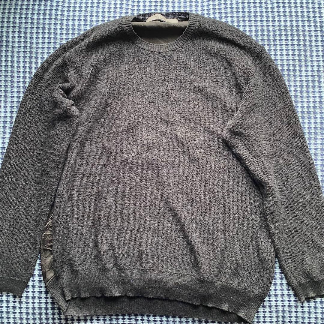 Y's for men 26SS ビッグロゴラウンドネックプルオーバー ブラック