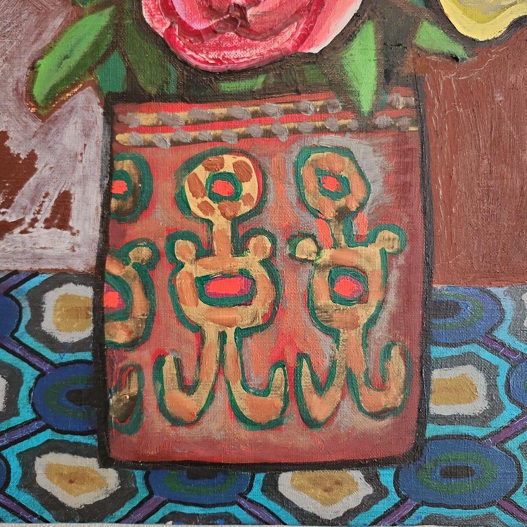 田渕眞兒 油絵 油彩 薔薇シリーズ 花No.-t+s