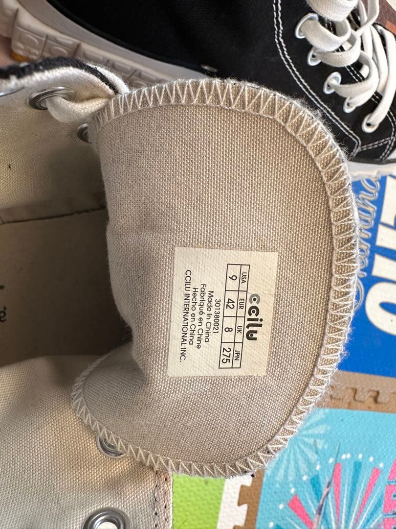 CCILU チル レインシューズ 防水スニーカー ブロック 27.5cm