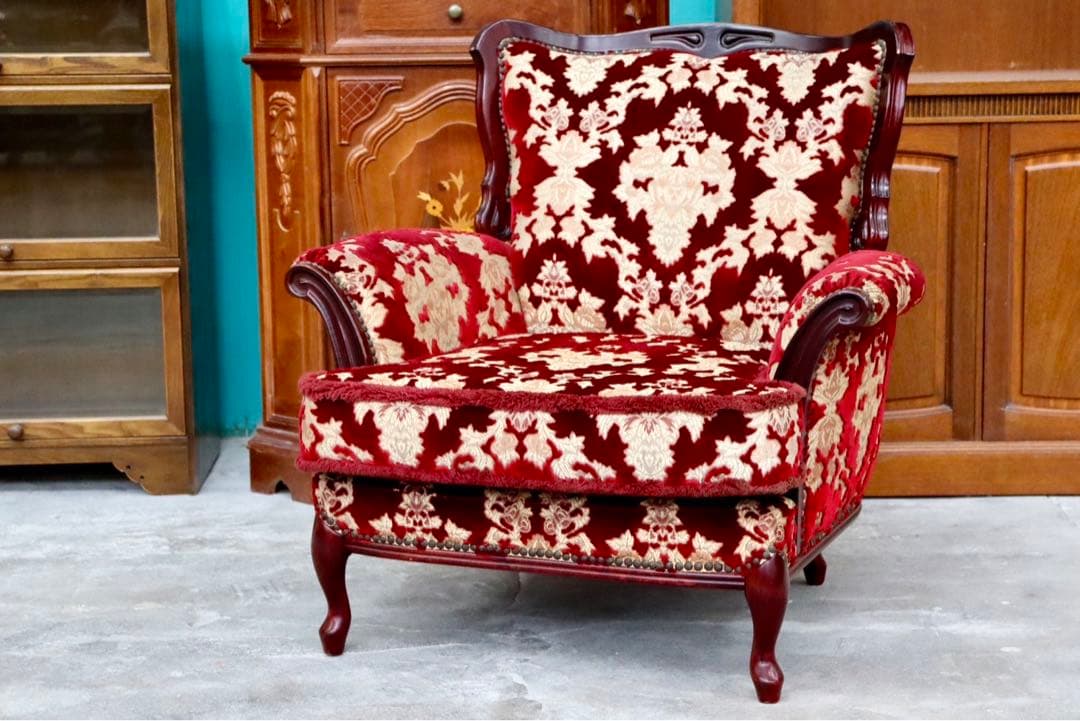 GMIH14A○イタリア製 金華山織 アームチェア 椅子 1人掛けソファ シング GMIH14A○イタリア製 金華山織 アームチェア 椅子 1人掛けソファ