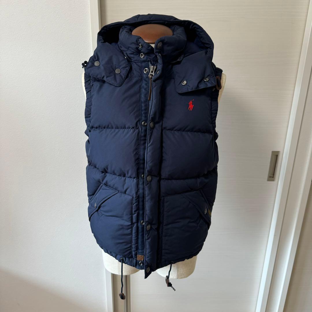 美品】定価60,500 サイズS ポロ ラルフローレン ダウンベスト ネイビー